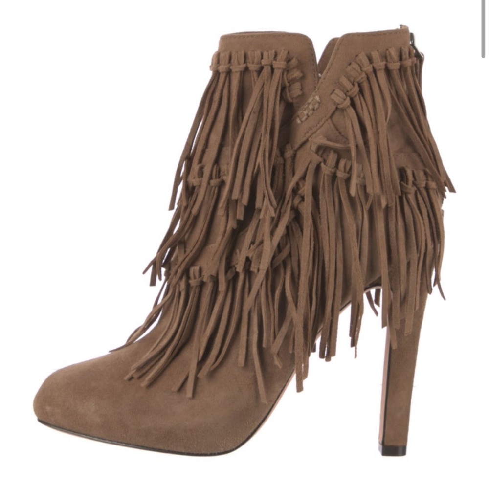 EUC Jean-Michel Cazabat Suede Fringe Boots